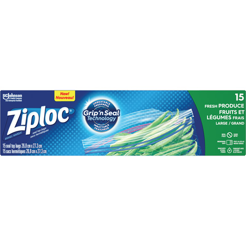 Sacs pour fruits et l&eacute;gumes Ziploc Helyx Safety & Industrial Supplies