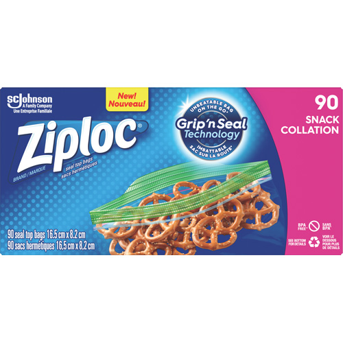 Ziploc&reg; Snack Bags Helyx Safety & Industrial Supplies