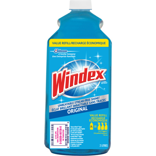 Recharge de nettoyant pour vitres Windex, 2 L, Bouteille Helyx Safety & Industrial Supplies