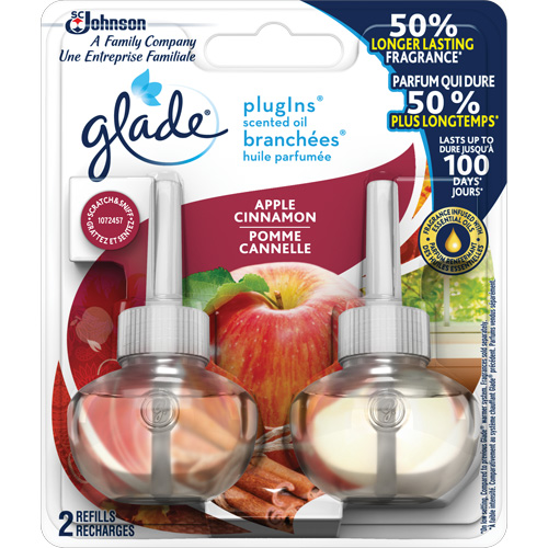 Glade&reg; PlugIns&reg; Scented Oil Refills, Apple Cinnamon, Cartridge Helyx Safety & Industrial Supplies