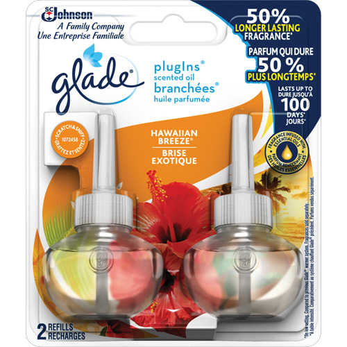 Recharge Glade Branch&eacute;es huile parfum&eacute;e, Brise exotique, Cartouche Helyx Safety & Industrial Supplies
