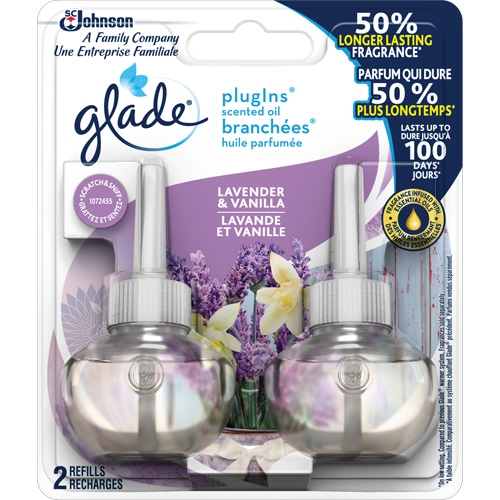 Recharge Glade Branch&eacute;es huile parfum&eacute;e, Lavande & vanille, Cartouche Helyx Safety & Industrial Supplies