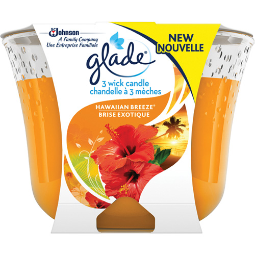 Chandelle &agrave; trois m&egrave;ches Glade, Brise exotique Helyx Safety & Industrial Supplies