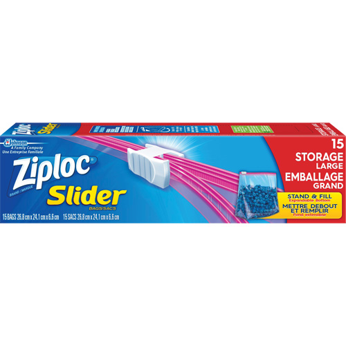 Ziploc&reg; Slider Freezer Bags Helyx Safety & Industrial Supplies