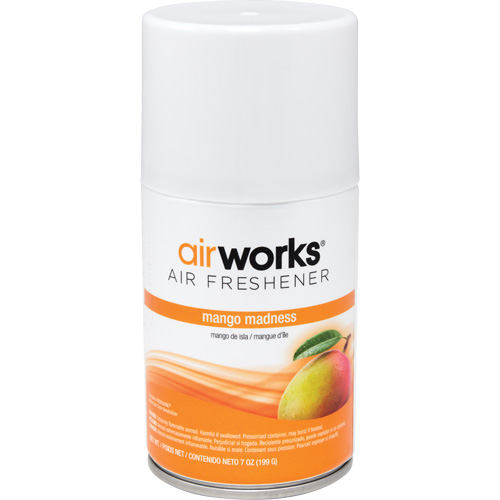 AirWorks&reg; Metered Air Fresheners, Mango Madness, Aerosol Can Helyx Safety & Industrial Supplies