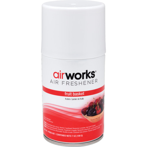 AirWorks&reg; Metered Air Fresheners, Fruit Basket, Aerosol Can Helyx Safety & Industrial Supplies