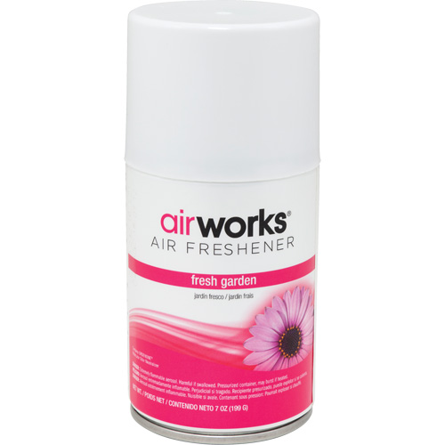 AirWorks&reg; Metered Air Fresheners, Fresh Garden, Aerosol Can Helyx Safety & Industrial Supplies