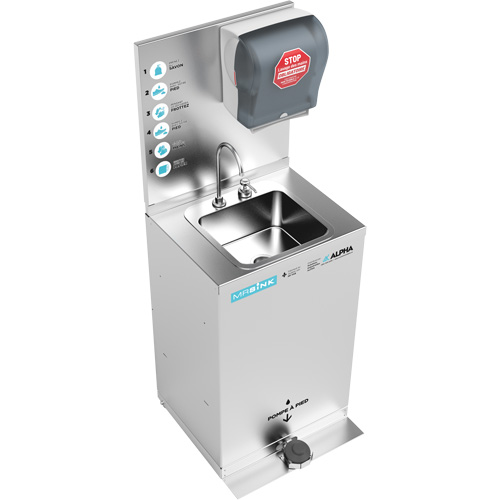 Poste de nettoyage des mains portable MRSink Helyx Safety & Industrial Supplies
