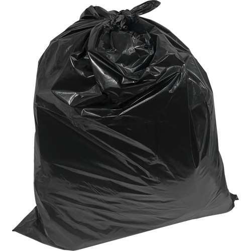Sacs &agrave; ordures de calibre industriel, T-Fort, 42" la x 48" lo, 1,2 mil, Noir, Capacit&eacute; 242 L (55 gal.) Helyx Safety & Industrial Supplies