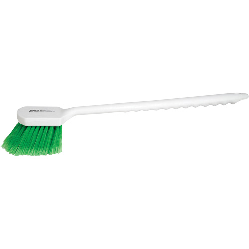 Long Handle Detail Brush, 20" L, PVC Bristles, Green Helyx Safety & Industrial Supplies