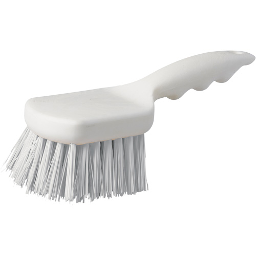 Short Handle Pot Brush, 9" L, Polypropylene Bristles, White Helyx Safety & Industrial Supplies