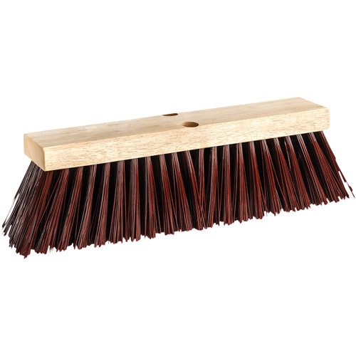 Barn & Street Push Broom, 16", X-Coarse, Polypropylene Bristles Helyx Safety & Industrial Supplies