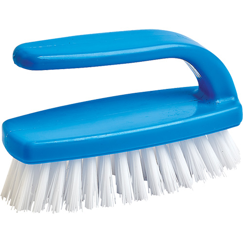 Brosse pour le nettoyage des ongles, 4" l, Soies Synth&eacute;tique, Bleu/Blanc Helyx Safety & Industrial Supplies