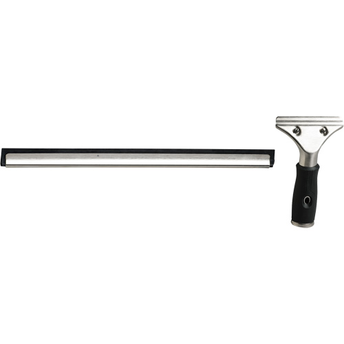 Window Squeegee with Handle, 18", Rubber, Stainless Steel Frame Helyx Safety & Industrial Supplies