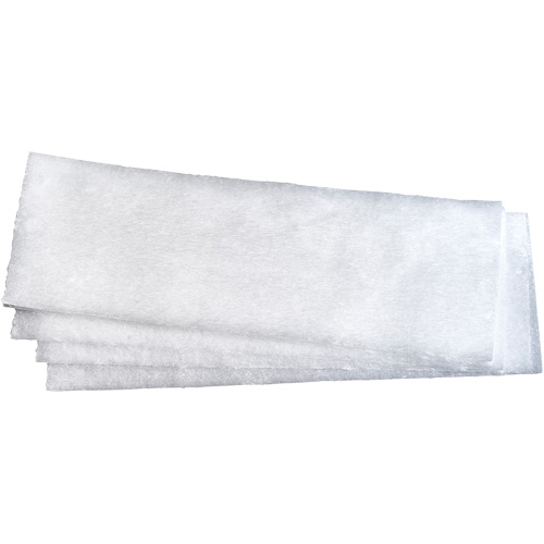 Static Attack Mop Sheets, Polyethylene, White Helyx Safety & Industrial Supplies