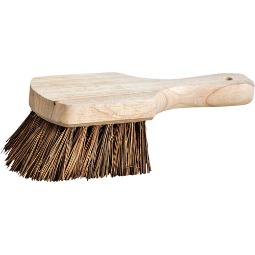 Brosse &agrave; chaudron &agrave; manche court, Soies Ferme, Longueur de 9", Brun Helyx Safety & Industrial Supplies