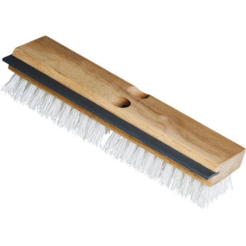 Brosse &agrave; r&eacute;curer utilitaire avec raclette, 11" l, Soies Polypropyl&egrave;ne, Blanc Helyx Safety & Industrial Supplies