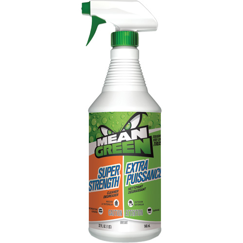 Nettoyant polyvalent extra puissant Mean Green, 946 ml, Bouteille &agrave; g&acirc;chette Helyx Safety & Industrial Supplies