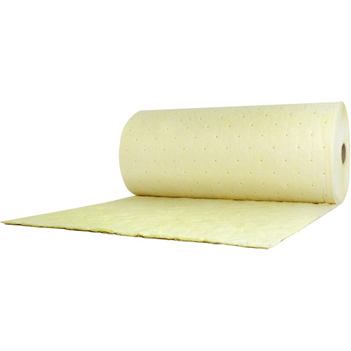 Tampon absorbant pour produits chimiques, Lourd, 150' lo x 38" la, Absorption 89,4 gal Helyx Safety & Industrial Supplies