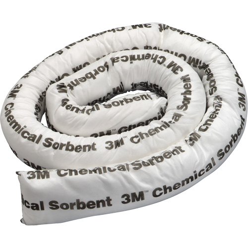 Chemical Sorbent Mini-Boom, Hazmat, 8' L x 3" W, 15.5 gal Absorbancy Helyx Safety & Industrial Supplies