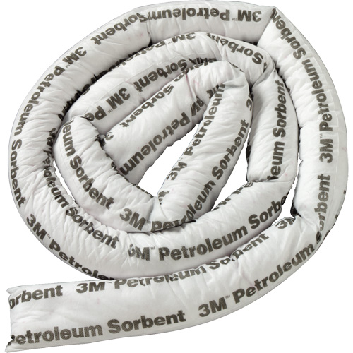 Petroleum Sorbent Mini-Boom, Oil Only, 1' L x 3" W, 15.7 gal Absorbancy Helyx Safety & Industrial Supplies