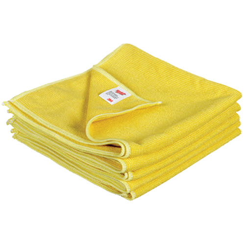 Scotch-Brite High Performance Cleaning Cloth, Microfibre, Yellow Helyx Safety & Industrial Supplies