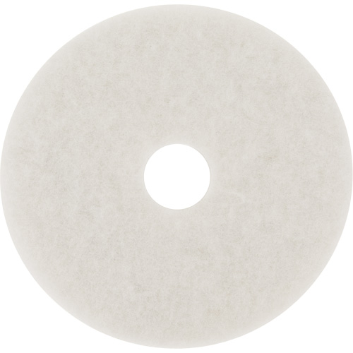 Floor Pad, 10", Buffing/Cleaning/Polish, White Helyx Safety & Industrial Supplies
