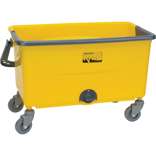 Seau et essoreuse pour vadrouille en microfibres, Passoire, 11 gal. US (44 pintes), Jaune Helyx Safety & Industrial Supplies