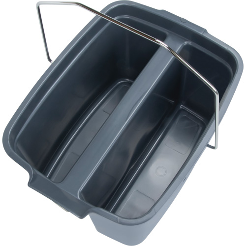 Seau double, Capacit&eacute; de 4,75 gal. US (19 pintes), Gris Helyx Safety & Industrial Supplies