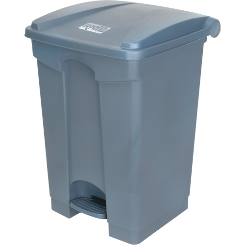 Poubelle &agrave; p&eacute;dale, Plastique, Capacit&eacute; 12 gal. US Helyx Safety & Industrial Supplies