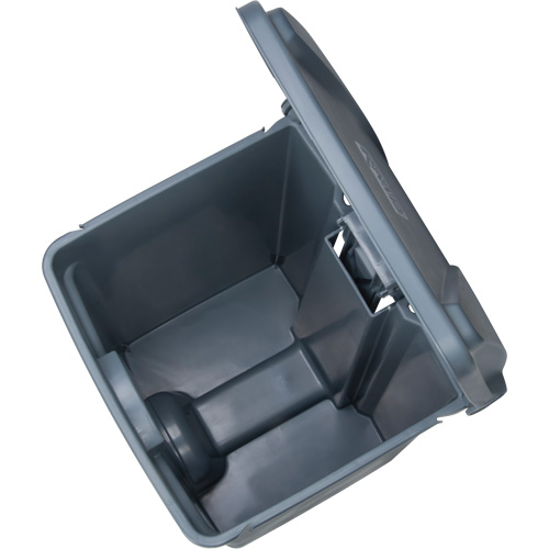 Poubelle &agrave; p&eacute;dale, Plastique, Capacit&eacute; 12 gal. US Helyx Safety & Industrial Supplies