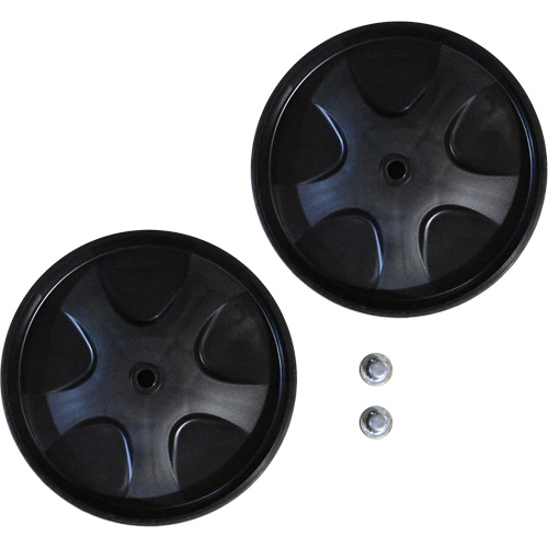 Replacement Wheels & Push Caps for Waste Dolly Helyx Safety & Industrial Supplies