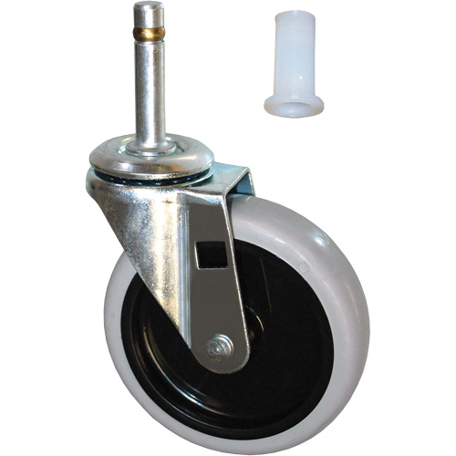 Roulette &agrave; tige pivotante de rechange pour chariot Helyx Safety & Industrial Supplies