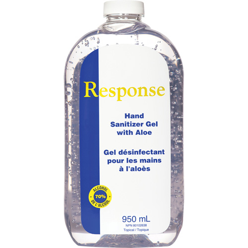 Response&reg; Hand Sanitizer Gel with Aloe, 950 ml, Refill, 70% Alcohol Helyx Safety & Industrial Supplies