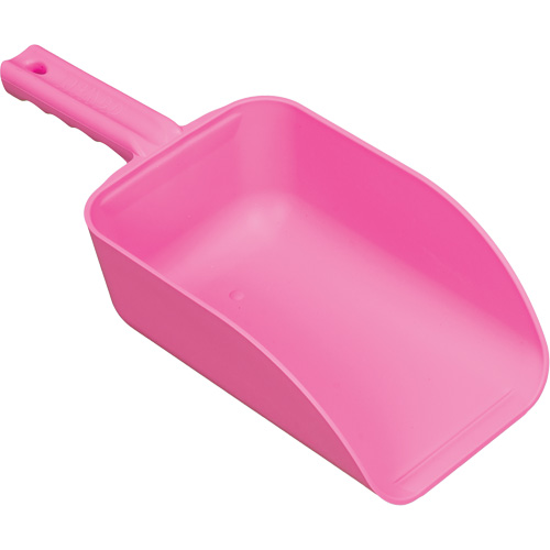 Large Hand Scoop, Plastic, Pink, 82 oz. Helyx Safety & Industrial Supplies