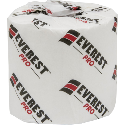 Everest Pro Toilet Paper, 1 Ply, 1000 Sheets/Roll, 250' Length, White Helyx Safety & Industrial Supplies