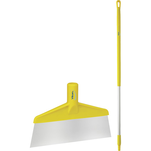 Grattoir &agrave; plancher avec manche, Jaune, 9-3/5" la x 55-9/10" lo Helyx Safety & Industrial Supplies