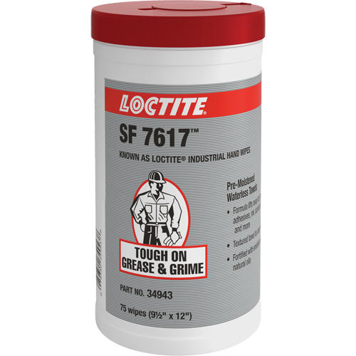 Essuie-mains industriels SF 7617, 75 lingettes, 12" x 9-1/2" Helyx Safety & Industrial Supplies
