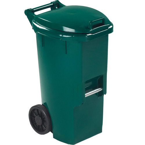Organic Waste Green Bin, Plastic, 12 US gal. Helyx Safety & Industrial Supplies