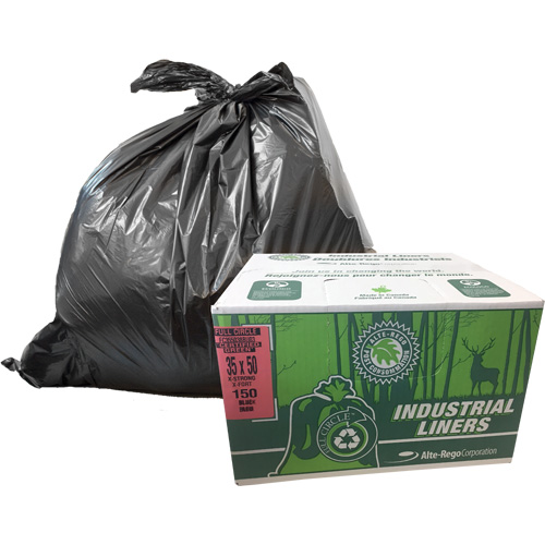 EcoLogo&reg; Garbage Bags, X-Strong, 48" W x 60" L, Clear, 246.05 L (65 Gal.) Capacity Helyx Safety & Industrial Supplies
