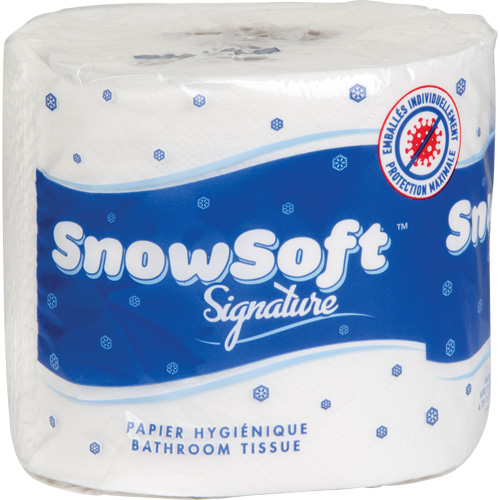 Snow Soft Premium Toilet Paper, 2 Ply, 600 Sheets/Roll, 145' Length, White Helyx Safety & Industrial Supplies