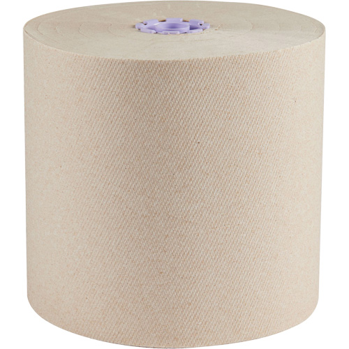 Essential 100% Recycled Brown Hard Roll Towels, 1 Ply, Standard, 700' L Helyx Safety & Industrial Supplies