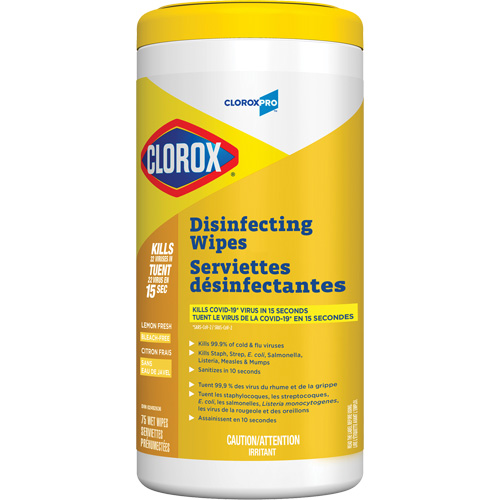 Disinfecting Wipes, 75 Count Helyx Safety & Industrial Supplies