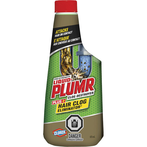 Produit d&eacute;bouchant pour bouchons de cheveux Liquid-Plumr Helyx Safety & Industrial Supplies