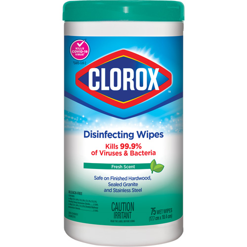 Lingettes d&eacute;sinfectantes, 75 lingettes Helyx Safety & Industrial Supplies