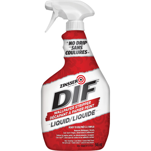 D&eacute;capant &agrave; papier peint &agrave; action rapide DIF, 946 ml, Bouteille &agrave; g&acirc;chette Helyx Safety & Industrial Supplies