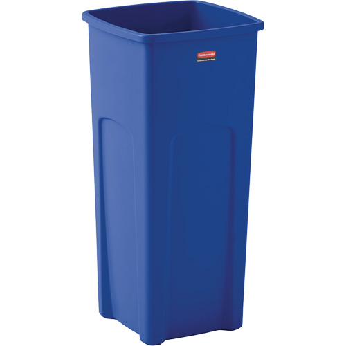 Untouchable&reg; Square Recycling Container, Bulk, Plastic, 23 US gal. Helyx Safety & Industrial Supplies