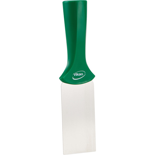 Grattoir en acier inoxydable avec poign&eacute;e montable sur manche, Vert, 2" la x 8" lo Helyx Safety & Industrial Supplies