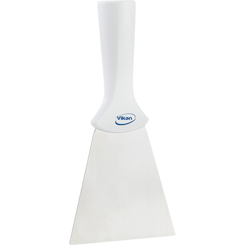 Handle-Mounted Stainless Steel Scraper, White, 4" W x 8" L Helyx Safety & Industrial Supplies