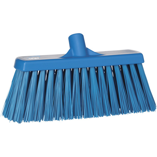 Balai-brosse robuste, Crins Ferme, 13", Polyester, Bleu Helyx Safety & Industrial Supplies